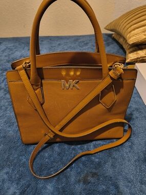 Michael Kors Mustard Leather Satchel Bag